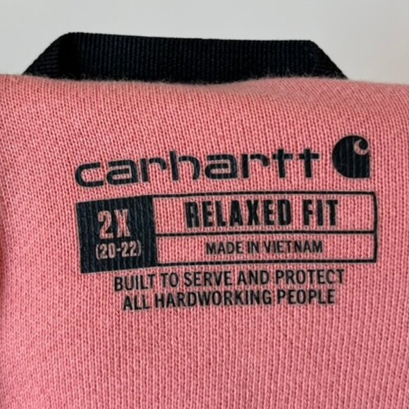 Carhartt Relaxed Fit Midweight French Terry Crewneck Sweatshirt Women's 2X - Picture 6 of 6